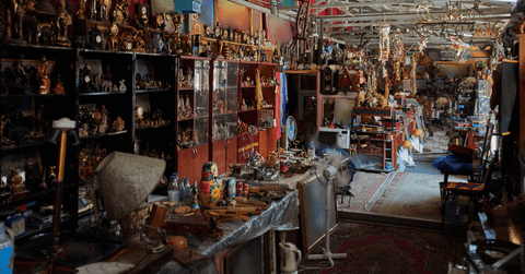 Flea market antique store