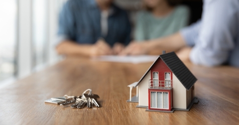 Key and tiny toy house