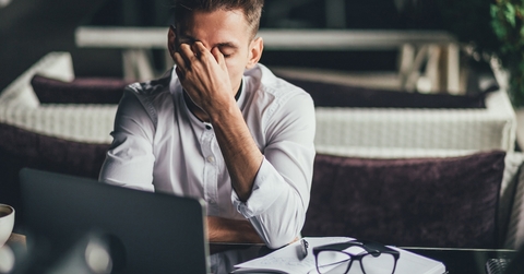 A frustrated employee