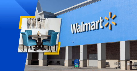 Walmart exterior and dining set
