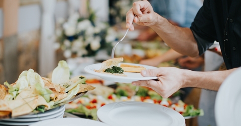 Self service at the buffet