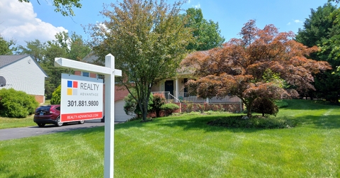 Real estate sign board