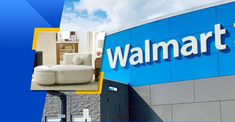Walmart exterior and featured product