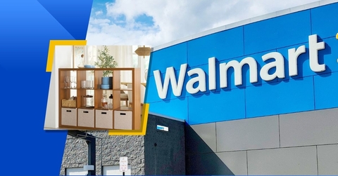 Walmart exterior and featured product