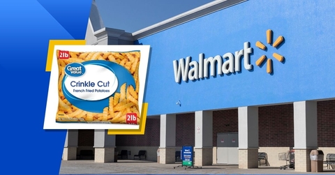 walmart exterior logo and featured product