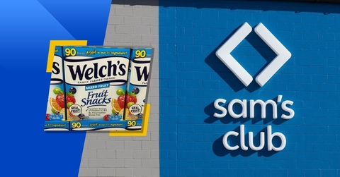 Sam's club exterior logo and featured product