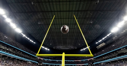 field goal post large football