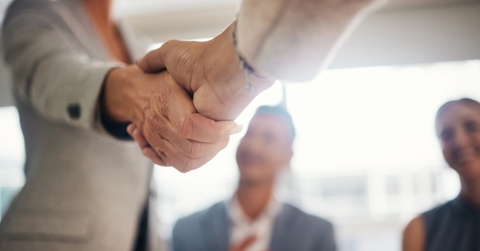 handshake hiring contract with people