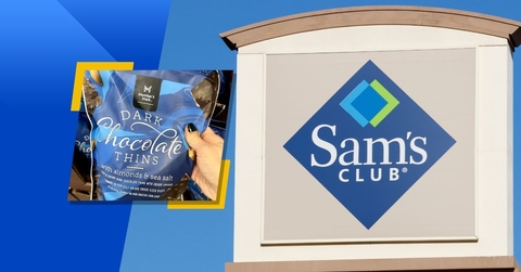 Sam's Club store with Members Mark Dark Chocolate Thins