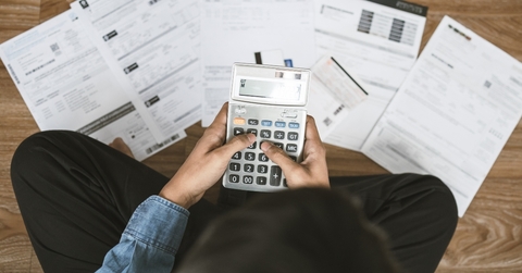 top view man sitting on the floor