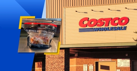 Costco whole sale store exterior and featured item