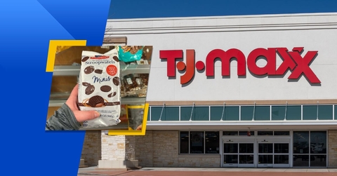 TJ maxx store exterior and featured item