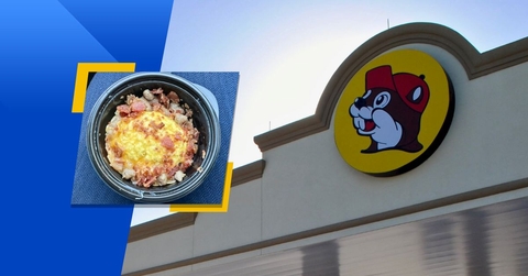 Buc-ees store exterior and featured item
