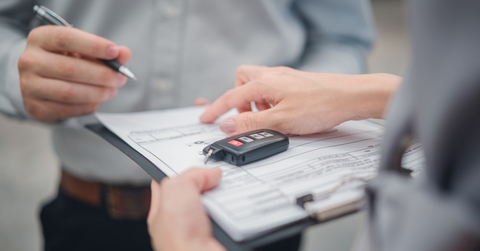 signing car insurance