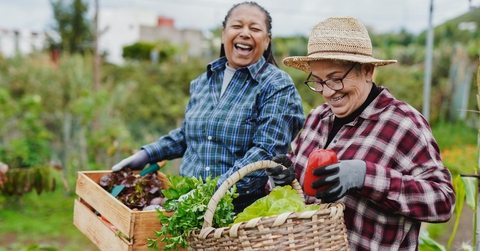  having fun during harvest