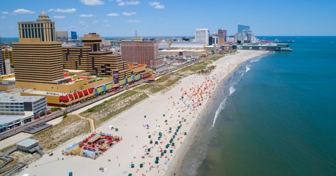Aerial image Atlantic City NJ and pier 