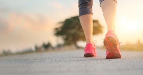 athlete woman walking exercise 