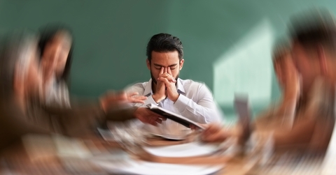 motion blur with a businessman