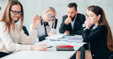 Team member slacking off