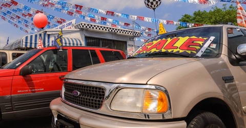 Cars for sale on used car dealership