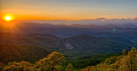 appalachian mountains sunset 