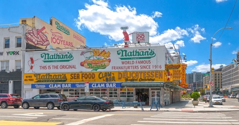  Nathan's Hot Dog's in Coney Island