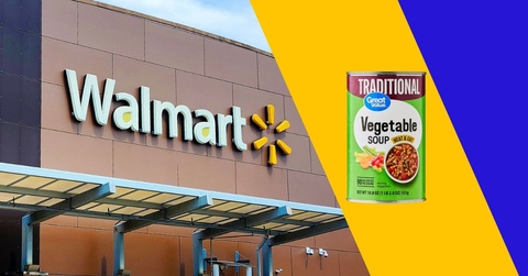 walmart store exterior and featured item