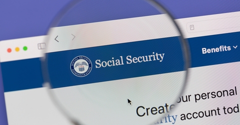 Social Security Administration webpage