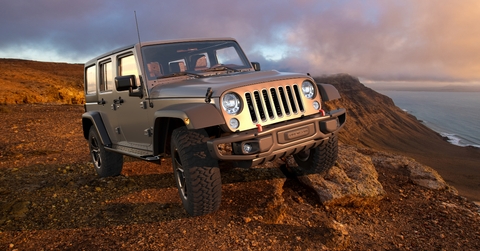 jeep wrangler on the rocks
