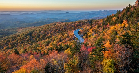 fall foliage along the blue ridge parkway