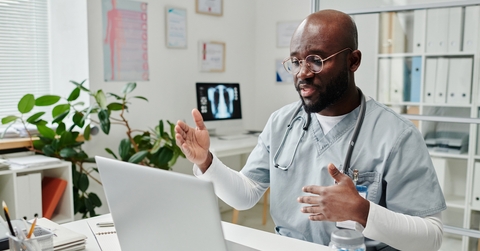 online doctor in uniform