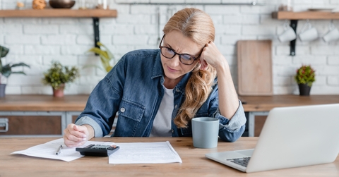 puzzled mature woman 