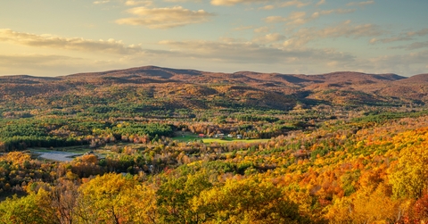 Autumn view from Golden Eagle Restaurant