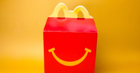 happy meal box from mcdonald