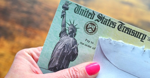 Holding Social Security check