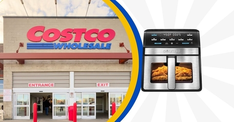 Costco storefront with air fryer