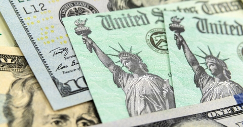 social security checks and cash