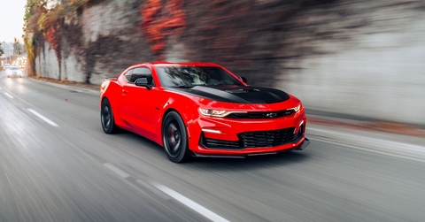 red chevrolet camaro