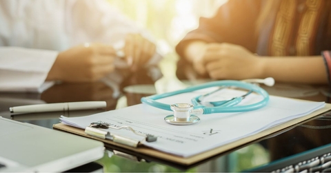 medical chart in doctor's office