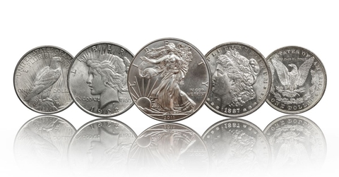 collection of dollar coins