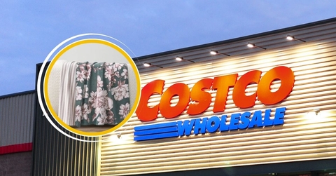 Costco store with throw blanket