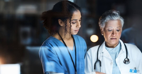 Nurse working at night