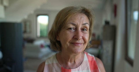 Portrait of a happy senior woman