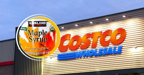 Costco Template with Kirkland Maple Syrup