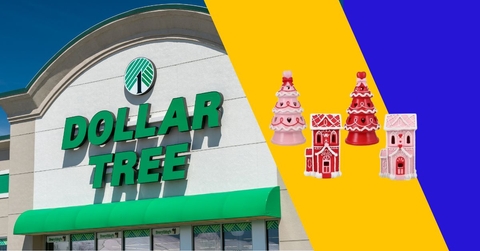 Dollar Tree store with Valentine's Day decor