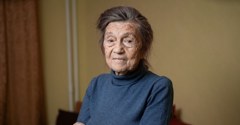 Portrait of a 90-year-old woman