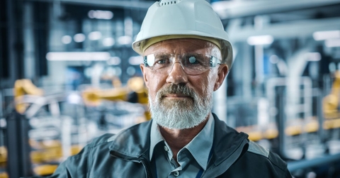 Portrait of a mature man working a blue collar job