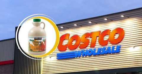 Costco Template with Kirkland Signature Organic Pure Maple Syrup