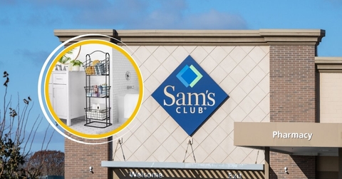 Original Sam's Club Template 3 with Member's Mark 3-Tier Standing Black Wire Basket