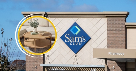 Sam's Club store with coffee table